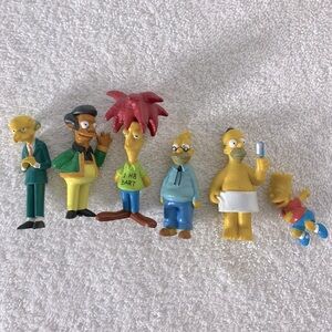 Vintage 1999 The Simpsons Male Characters Figurine Set